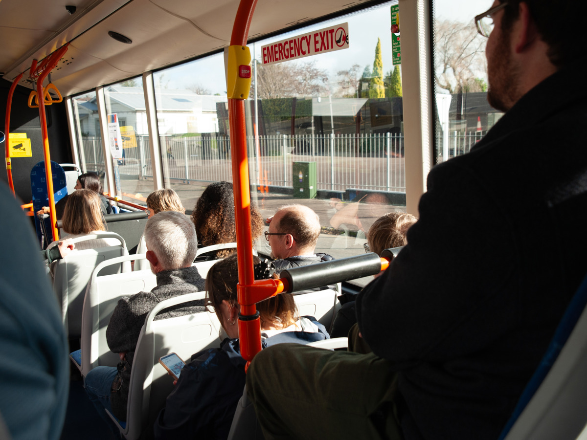 People on Connect bus